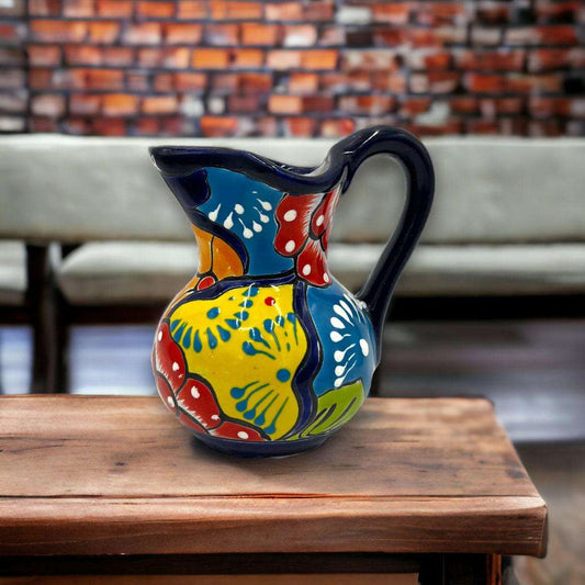 Handmade Talavera Creamer Pitcher | Authentic Mexican Pottery