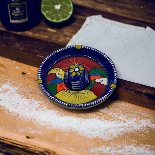 Mexican Handmade Bar Glass Rimmer | Hand-Painted Talavera