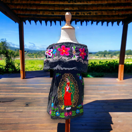 Mexican Handmade Girls' Dress | Cultural Clothing for Girls