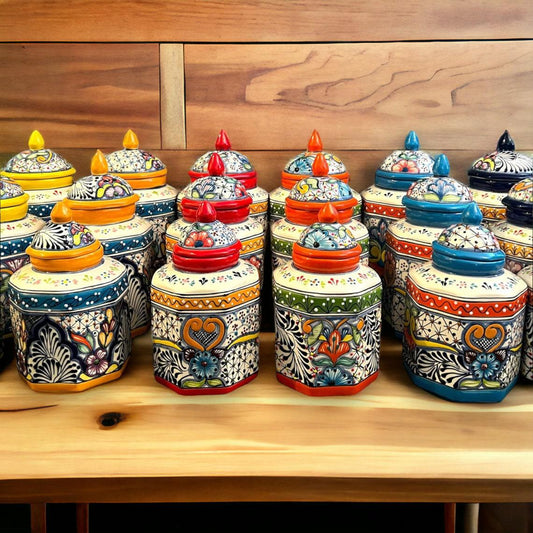 Puebla Talavera Pottery | Mexico Canister Set